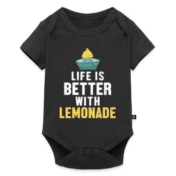 La vie est meilleure avec Lemonade Lemonade - Body à manches courtes Premium Bébé - noir - Devant