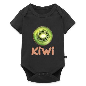 Kiwi für einen Kiwi Liebhaber - Baby Premium Kurzarmbody - Schwarz - Vorne