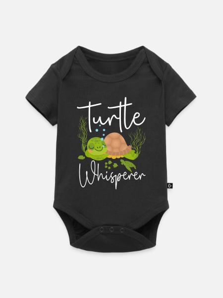 Sea Turtle Tortoise Turtle - Baby Premium Kurzarmbody - Schwarz
