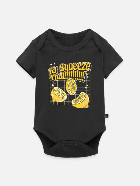 I'd Squeeze That Limonadenboss Limonade - Baby Premium Kurzarmbody - Schwarz