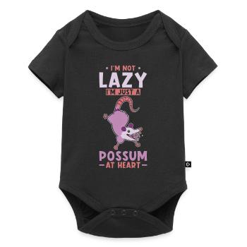 Opossum Saying - Baby Premium short-sleeve bodysuit - black - Front