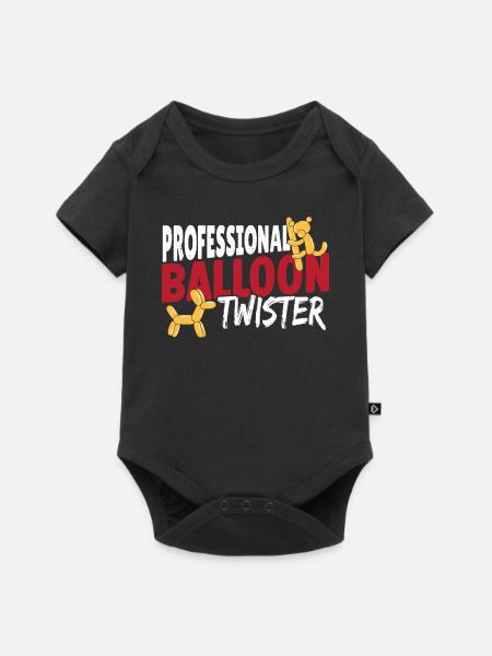 Professioneller Ballonverdreher Ballonverdreher - Baby Premium Kurzarmbody - Schwarz