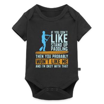 Stand Up Paddle If You Don't Like Paddleboarding - Baby Premium Kurzarmbody - Schwarz - Vorne
