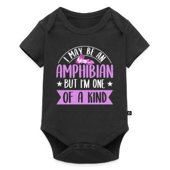 Axolotl Amphibians Salamanders cute axolotl - Baby Premium short-sleeve bodysuit - black - Front