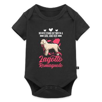 Lagotto Romagnolo Fille Chien d’Eau - Body à manches courtes Premium Bébé - noir - Devant