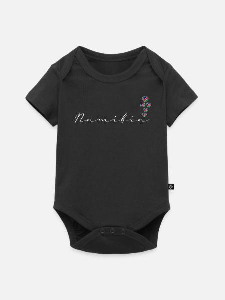 Namibia - Baby Premium Kurzarmbody - Schwarz