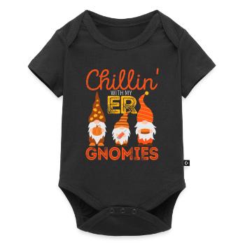 Chillin avec mon infirmière ER Gnomies - Body à manches courtes Premium Bébé - noir - Devant