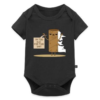 Papier toilette - Body à manches courtes Premium Bébé - noir - Devant
