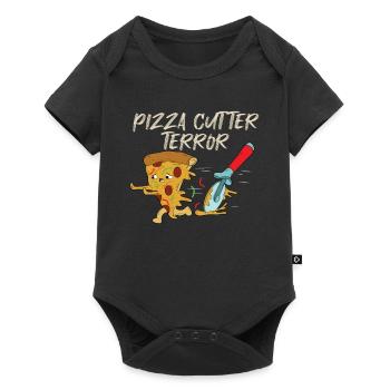 Pizza Cutter Terror - Baby Premium short-sleeve bodysuit - black - Front