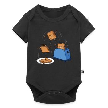 Toast - Baby Premium short-sleeve bodysuit - black - Front