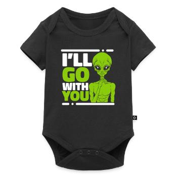 I'll Go With You Ufo Conspiracy Extraterrestrial - Baby Premium short-sleeve bodysuit - black - Front