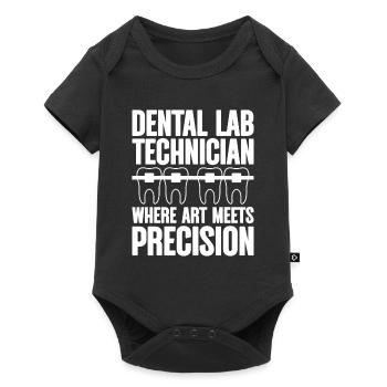 Prosthodontiste dentaire - Body à manches courtes Premium Bébé - noir - Devant