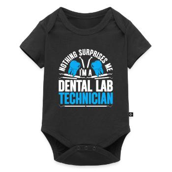 Prosthodontiste dentaire - Body à manches courtes Premium Bébé - noir - Devant