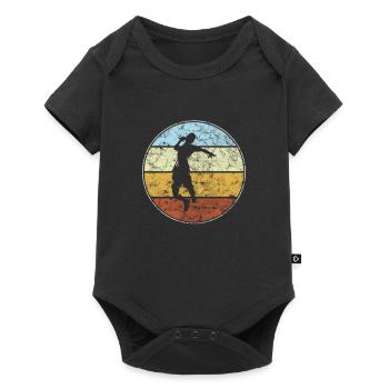 Tennis Rétro - Body à manches courtes Premium Bébé - noir - Devant