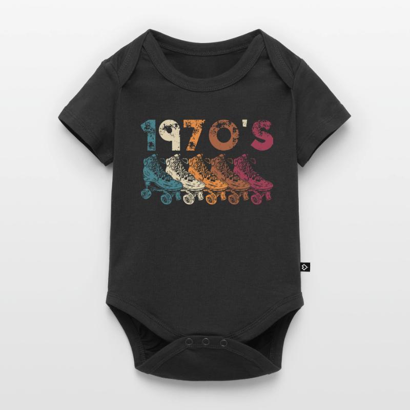 70s Rollerskate Rollerskating Baby Premium short-sleeve bodysuit