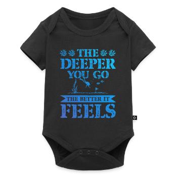Plongée drôle de dicton - Body à manches courtes Premium Bébé - noir - Devant
