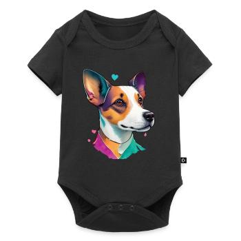 Jack Russell Terrier Dog Dog Lover Design - Baby Premium short-sleeve bodysuit - black - Front