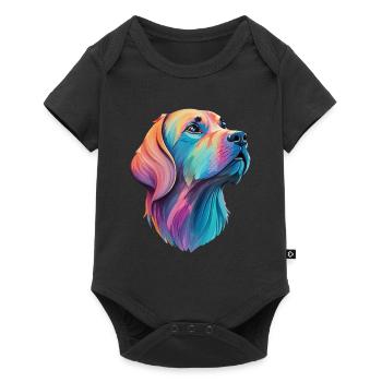 Labrador Dog - Loving four-legged friend design - Baby Premium short-sleeve bodysuit - black - Front