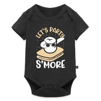 Camping Feu de camp Dabbing Marshmallow Kids Let’s Pa - Body à manches courtes Premium Bébé - noir - Devant