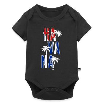 La Havane, Cuba - Body à manches courtes Premium Bébé - noir - Devant