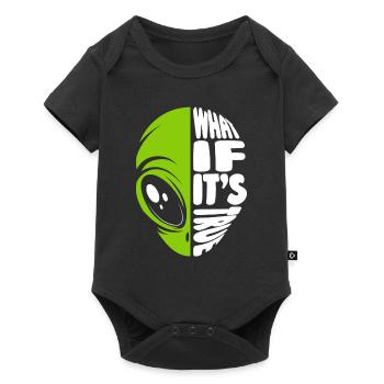 What If It's True Conspiracy Alien UFO - Baby Premium short-sleeve bodysuit - black - Front