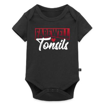 Survivant de l’amygdalite Adieu à la - Body à manches courtes Premium Bébé - noir - Devant