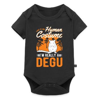 Degu Human Costume Walddegu Halloween - Baby Premium short-sleeve bodysuit - black - Front