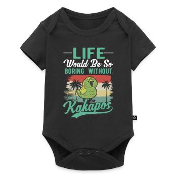 Kakapo Bird Night Parrot - Baby Premium short-sleeve bodysuit - black - Front