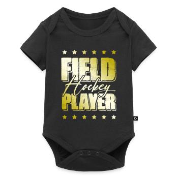 Field hockey players - Baby Premium short-sleeve bodysuit - black - Front