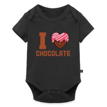 J’adore le chocolat - Body à manches courtes Premium Bébé - noir - Devant