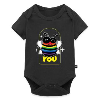 You bees beekeeper honey lqbtq - Baby Premium short-sleeve bodysuit - black - Front