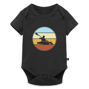 Canoe Retro - Baby Premium short-sleeve bodysuit - black - Front