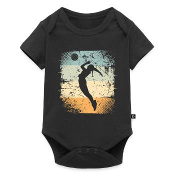Volley-ball - Body à manches courtes Premium Bébé - noir - Devant