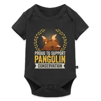 Support Pangolin Conservation Pangolins - Baby Premium short-sleeve bodysuit - black - Front