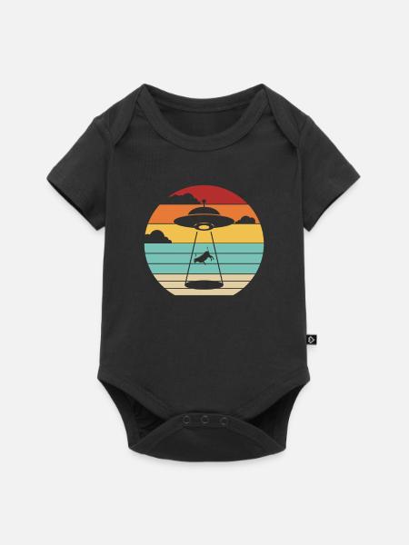 Conspiracy Außerirdischer Ufo - Baby Premium Kurzarmbody - Schwarz