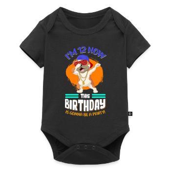 Idée cadeau 12e anniversaire Cadeau 12 ans - Body à manches courtes Premium Bébé - noir - Devant