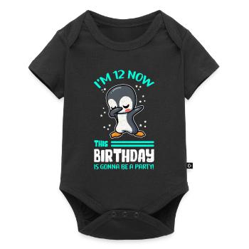 12e anniversaire 12 ans Cadeau Idée cadeau - Body à manches courtes Premium Bébé - noir - Devant
