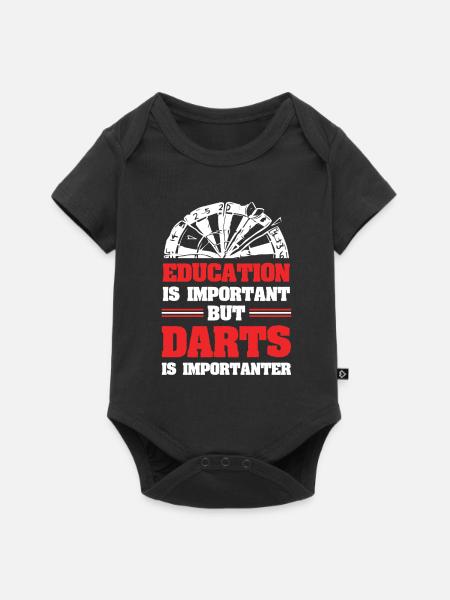 bildung dart - Baby Premium Kurzarmbody - Schwarz