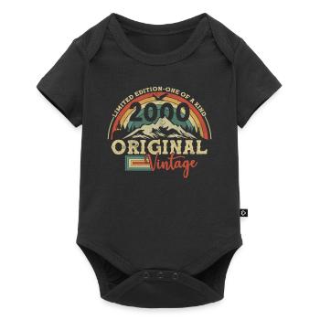 Original Vintage 2000 - Baby Premium Kurzarmbody - Schwarz - Vorne