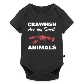 Les écrevisses sont mes animaux spirituels - Body à manches courtes Premium Bébé - noir - Devant