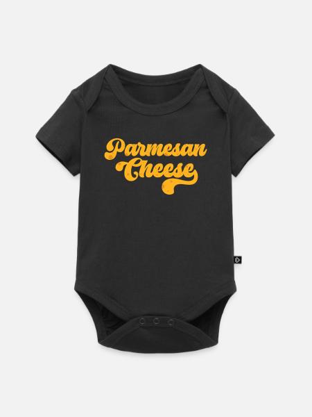 Parmesan - Baby Premium Kurzarmbody - Schwarz