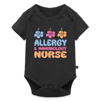 Allergie- und Immunologie Krankenschwester - Baby Premium Kurzarmbody - Schwarz - Vorne