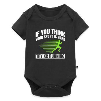 Xc-laufdesign Für Einen Xc-läufer Und Cc-läufer - Baby Premium short-sleeve bodysuit - black - Front