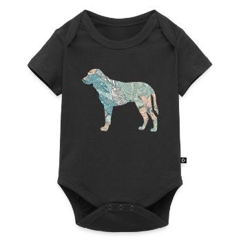 Kangal Berger Chien Race Floral - Body à manches courtes Premium Bébé - noir - Devant