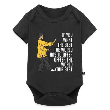 Tai Chi If You Want The Best Taiji Tai Chi Lover - Baby Premium short-sleeve bodysuit - black - Front