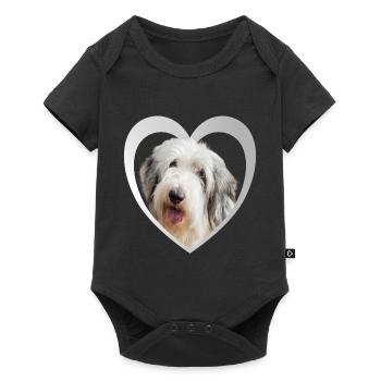 Dog Lovers - Dogs Heart - Old English Sheepdog - Body à manches courtes Premium Bébé - noir - Devant