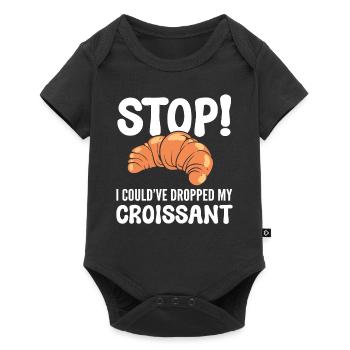 Arrêtez J’aurais pu laisser tomber mon chef pâtissier de croissants - Body à manches courtes Premium Bébé - noir - Devant