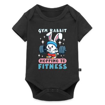 Musculation Powerlifting Haltérophilie Fitness - Body à manches courtes Premium Bébé - noir - Devant
