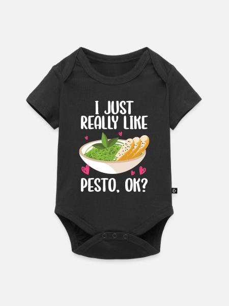Parmesan - Baby Premium Kurzarmbody - Schwarz