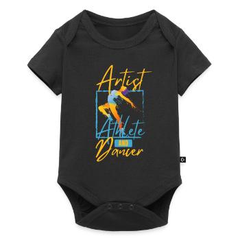 Danseur de ballet | Professeur de ballet | Ballerine - Body à manches courtes Premium Bébé - noir - Devant